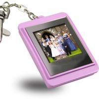 Digital Photo Keychain Frame  1.5 inch in Pink  