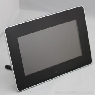 7" black w/ chrome-plated border frame