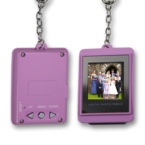 1.5 inch digital photo keychain frame back