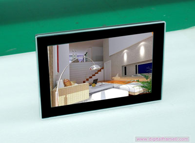 12 inch silver-plated digital frame