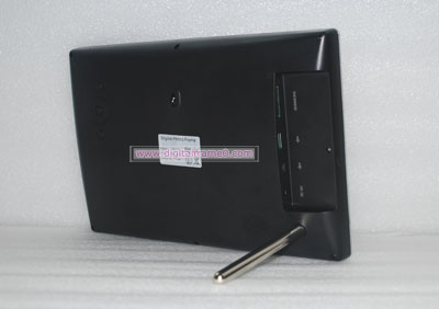 back of the 12 inch silver-plated frame digital frame